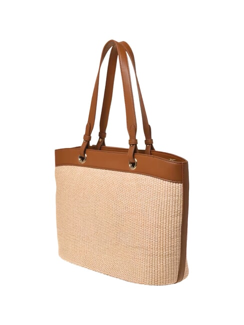 STRAW CHIC Borsa a spalla naturale/cuoio - Borse Donna