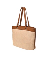 LOVE MOSCHINO STRAW CHIC Borsa a spalla naturale/cuoio - Borse Donna - 2