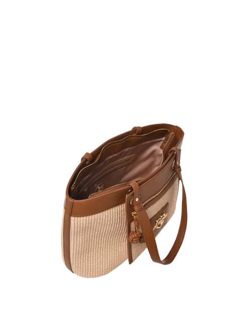 STRAW CHIC Borsa a spalla naturale/cuoio - Borse Donna