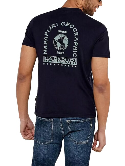 S-DATI T-Shirt in cotone blu marine - T-shirt Uomo