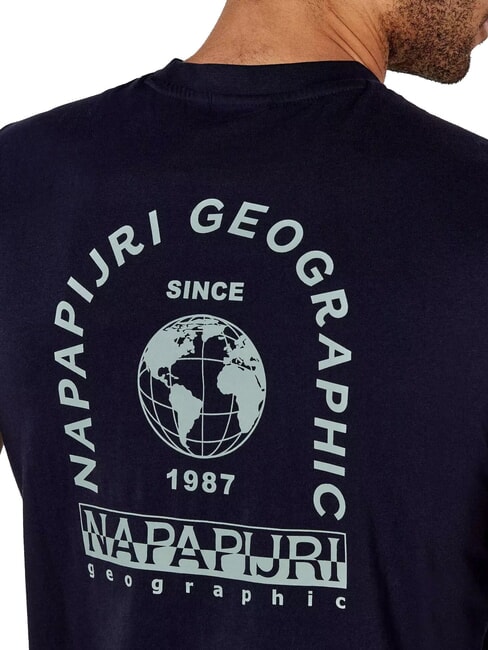 S-DATI T-Shirt in cotone blu marine - T-shirt Uomo