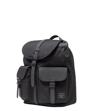 HERSCHEL DAWSON Zaino piccolo, design multitasche black tonal - Zaini Scuola & Tempo Libero - 4