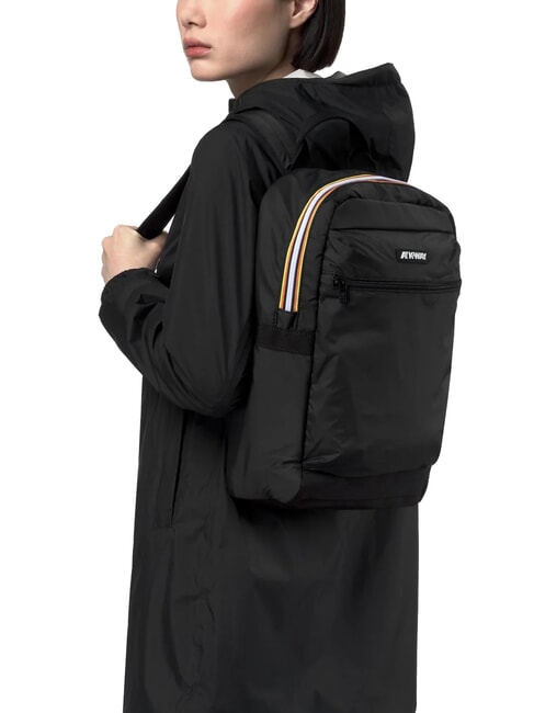 MID LAON Zaino in nylon idrorepellente black pure - Zaini Scuola & Tempo Libero