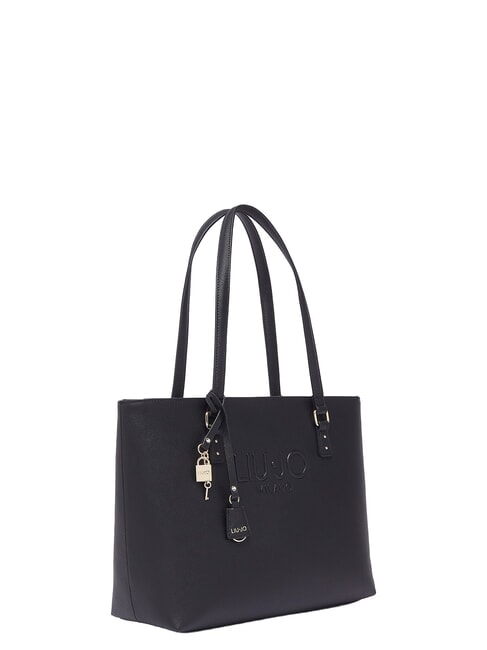 HALONA Tote Bag grande, a spalla, con charm NERO - Borse Donna
