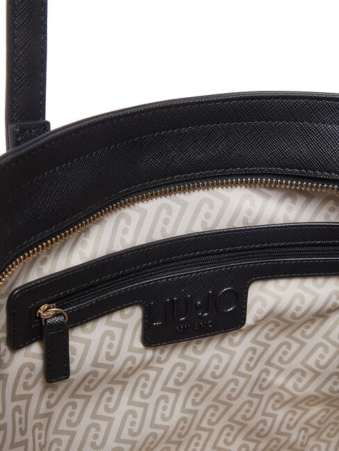 HALONA Tote Bag grande, a spalla, con charm NERO - Borse Donna