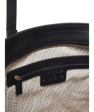 LIUJO HALONA Tote Bag grande, a spalla, con charm NERO - Borse Donna - 6