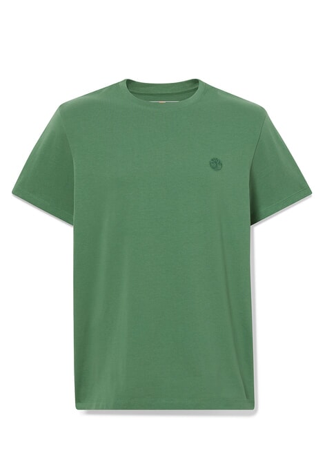 SS DUNRIVER CREW T-shirt in cotone medium green - T-shirt Uomo