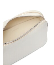 CALVIN KLEIN COATED EMBLEM Mini Bag a tracolla lily white aop - Borse Donna - 4