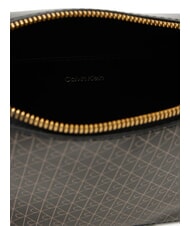 CALVIN KLEIN COATED EMBLEM Mini Bag a tracolla black aop - Borse Donna - 5