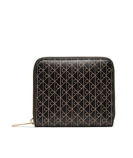 CALVIN KLEIN COATED EMBLEM Portafoglio Small black aop - Portafogli Donna - 3