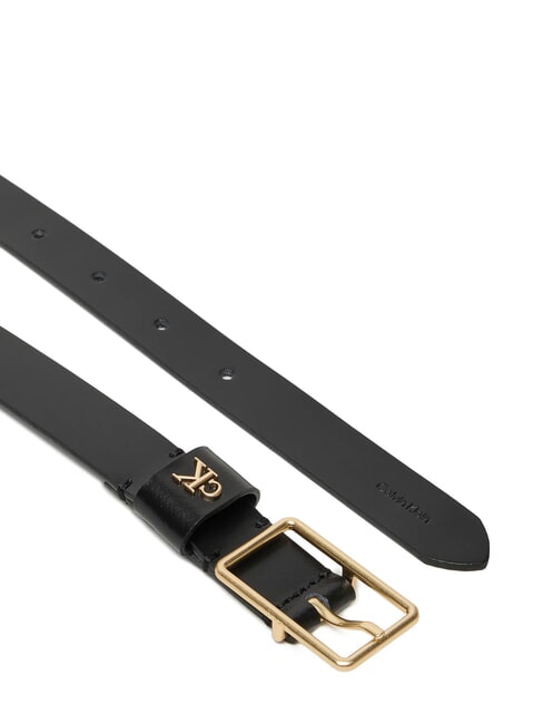 CLASSIC BUCKLE Cintura in pelle black / antique light gold - Cinture