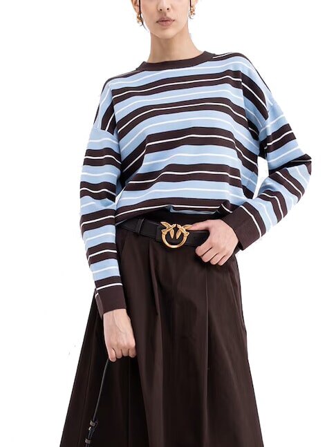 LOVE BERRY Cintura in pelle moro-antique gold - Cinture