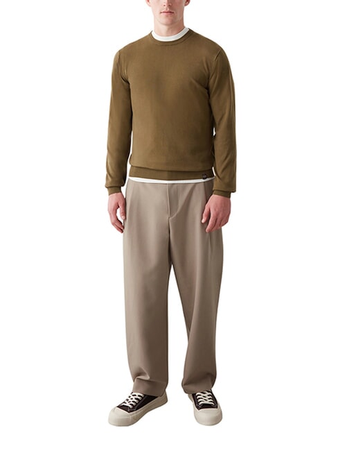 ORIGINALS EXPLORING Maglione a girocollo in cotone milite - Maglie Uomo