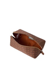 COCCINELLE NYLON SMALL MONOGRAM Beauty bru/moro - Beauty Case - 3