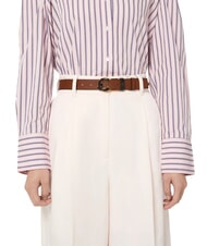 COCCINELLE C-ME MARBLE  Cintura in pelle noir/cognac - Cinture - 3