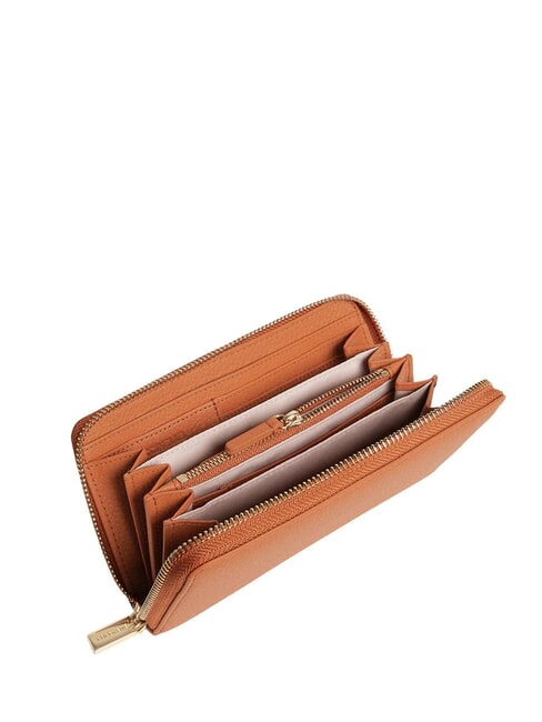 METALLIC SOFT Portafoglio zip pelle martellata crab - Portafogli Donna