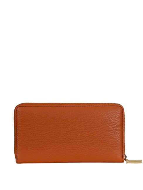 METALLIC SOFT Portafoglio zip pelle martellata crab - Portafogli Donna