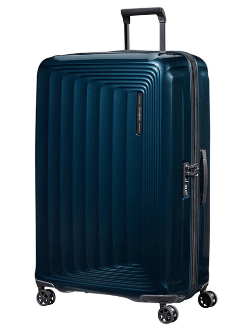 NUON Trolley Extra Large, espandibile metallic dark blue - Trolley Rigidi