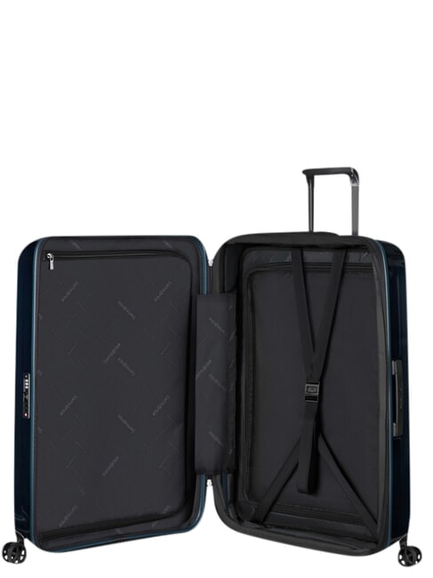 NUON Trolley grande espandibile metallic dark blue - Trolley Rigidi