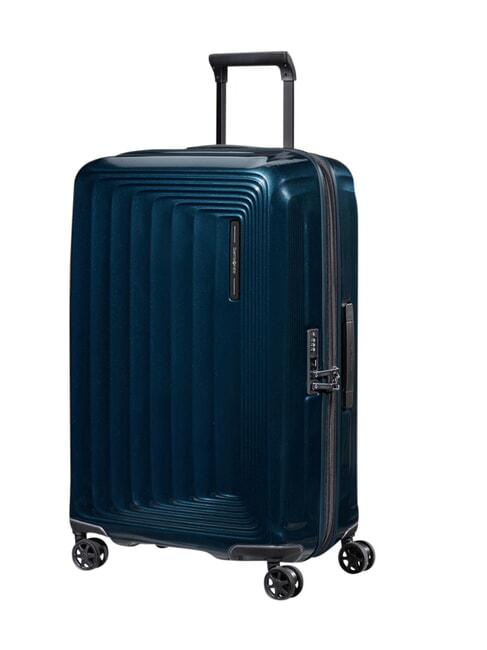 NUON Trolley medio espandibile metallic dark blue - Trolley Rigidi