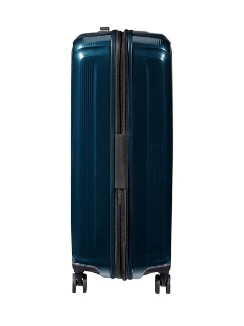 NUON Trolley medio espandibile metallic dark blue - Trolley Rigidi