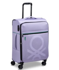 BENETTON By DELSEY COLOR BLOCK Trolley Medio, espandibile lavanda - Trolley Semirigidi - 3