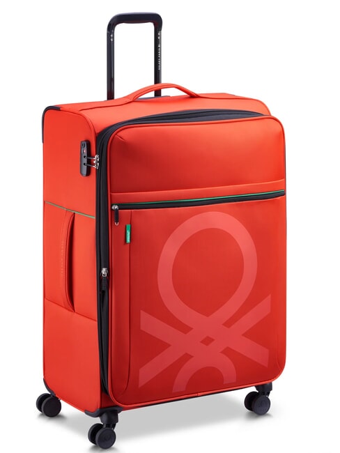 COLOR BLOCK Trolley Grande, espandibile ROSSO - Trolley Semirigidi