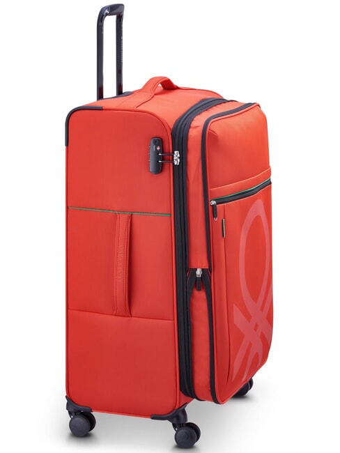 COLOR BLOCK Trolley Grande, espandibile ROSSO - Trolley Semirigidi