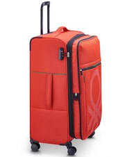 BENETTON By DELSEY COLOR BLOCK Trolley Grande, espandibile ROSSO - Trolley Semirigidi - 4