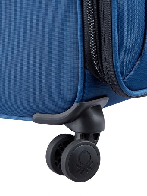 COLOR BLOCK Trolley Grande, espandibile blu - Trolley Semirigidi