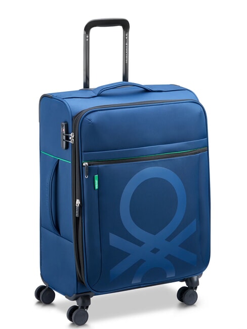 COLOR BLOCK Trolley Medio, espandibile blu - Trolley Semirigidi