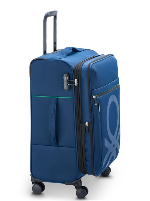 COLOR BLOCK Trolley Medio, espandibile blu - Trolley Semirigidi