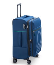 BENETTON By DELSEY COLOR BLOCK Trolley Medio, espandibile blu - Trolley Semirigidi - 4