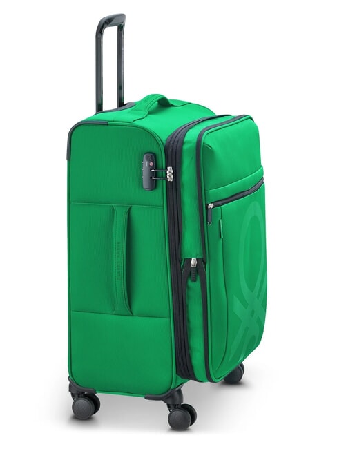 COLOR BLOCK Set Trolley Cabin + Medio + Grande espandibili iguana - Set Trolley