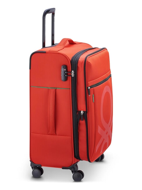 COLOR BLOCK Set Trolley Cabin + Medio + Grande espandibili ROSSO - Set Trolley