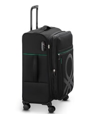BENETTON By DELSEY COLOR BLOCK Trolley Medio, espandibile Nero - Trolley Semirigidi - 4