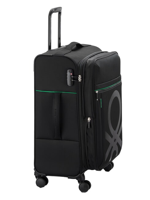COLOR BLOCK Set Trolley Cabin + Medio + Grande espandibili Nero - Set Trolley