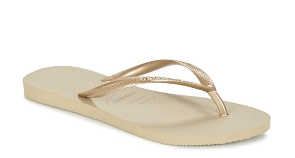 SLIM Infradito SAND GREY/LIGHT GOLDEN - Scarpe Donna