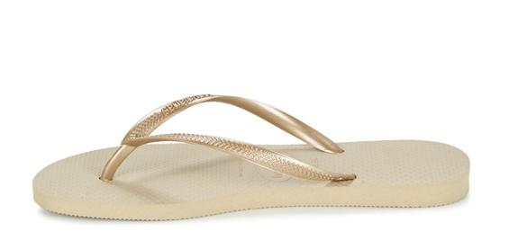 SLIM Infradito SAND GREY/LIGHT GOLDEN - Scarpe Donna