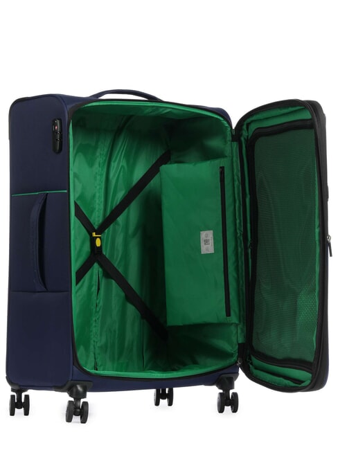 COLOR BLOCK Trolley Grande, espandibile blu - Trolley Semirigidi