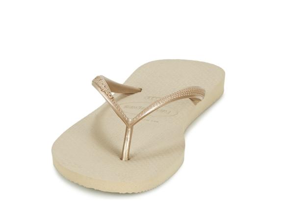 SLIM Infradito SAND GREY/LIGHT GOLDEN - Scarpe Donna