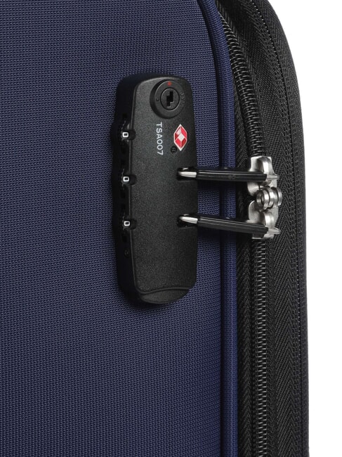 COLOR BLOCK Trolley Grande, espandibile blu - Trolley Semirigidi