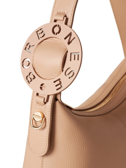 011 Borsa a spalla, in pelle biscotto - Borse Donna