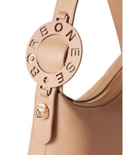 BORBONESE 011 Borsa a spalla, in pelle biscotto - Borse Donna - 4