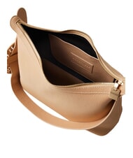 BORBONESE 011 Borsa a spalla, in pelle biscotto - Borse Donna - 5