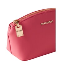 BORBONESE LETTERING Necessaire mini in pelle tea rose - Bustine & Necessaire - 4