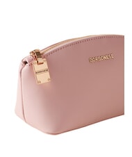 BORBONESE LETTERING Necessaire mini in pelle rosa loto - Bustine & Necessaire - 4