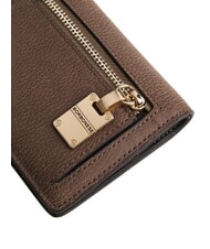 BORBONESE VITE SOFT Portafoglio in pelle mud - Portafogli Donna - 4