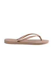 HAVAIANAS SLIM Infradito rose/gold - Scarpe Donna - 3