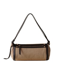 BORBONESE FRAME Borsa a spalla naturale/ebano - Borse Donna - 3